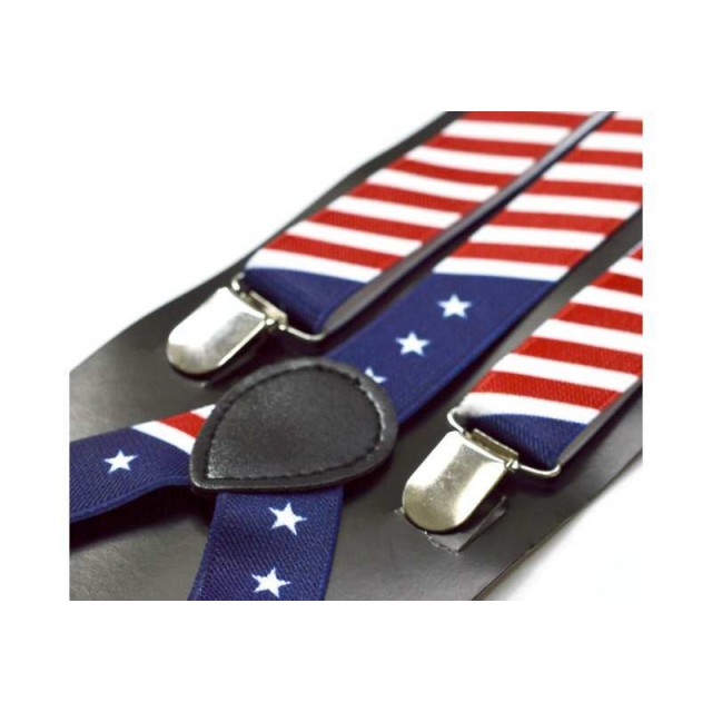 Bretele dama, model American Flag 